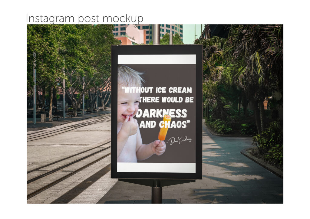 Instagram post billboard