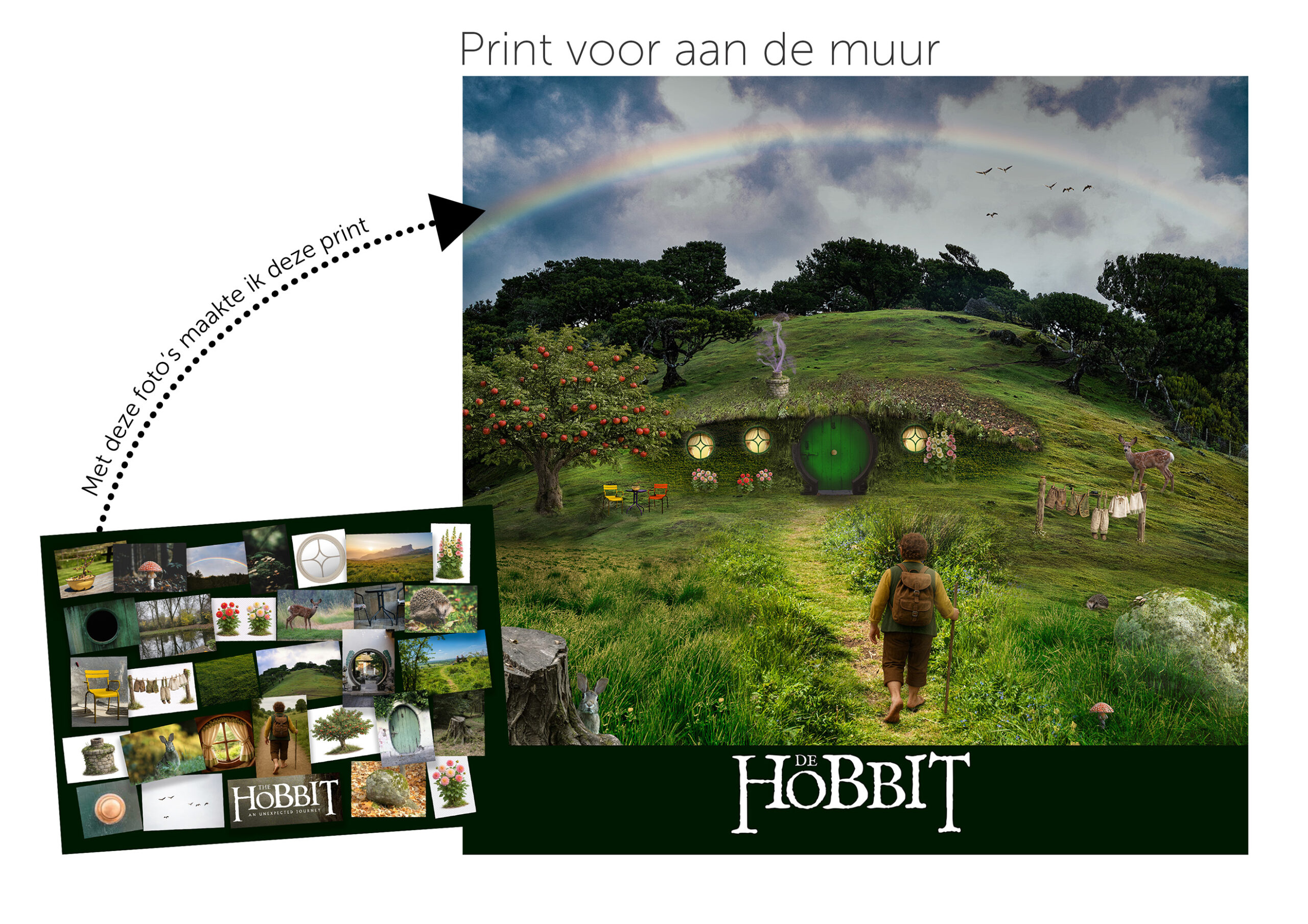 Print voor aan de muur De Hobbit