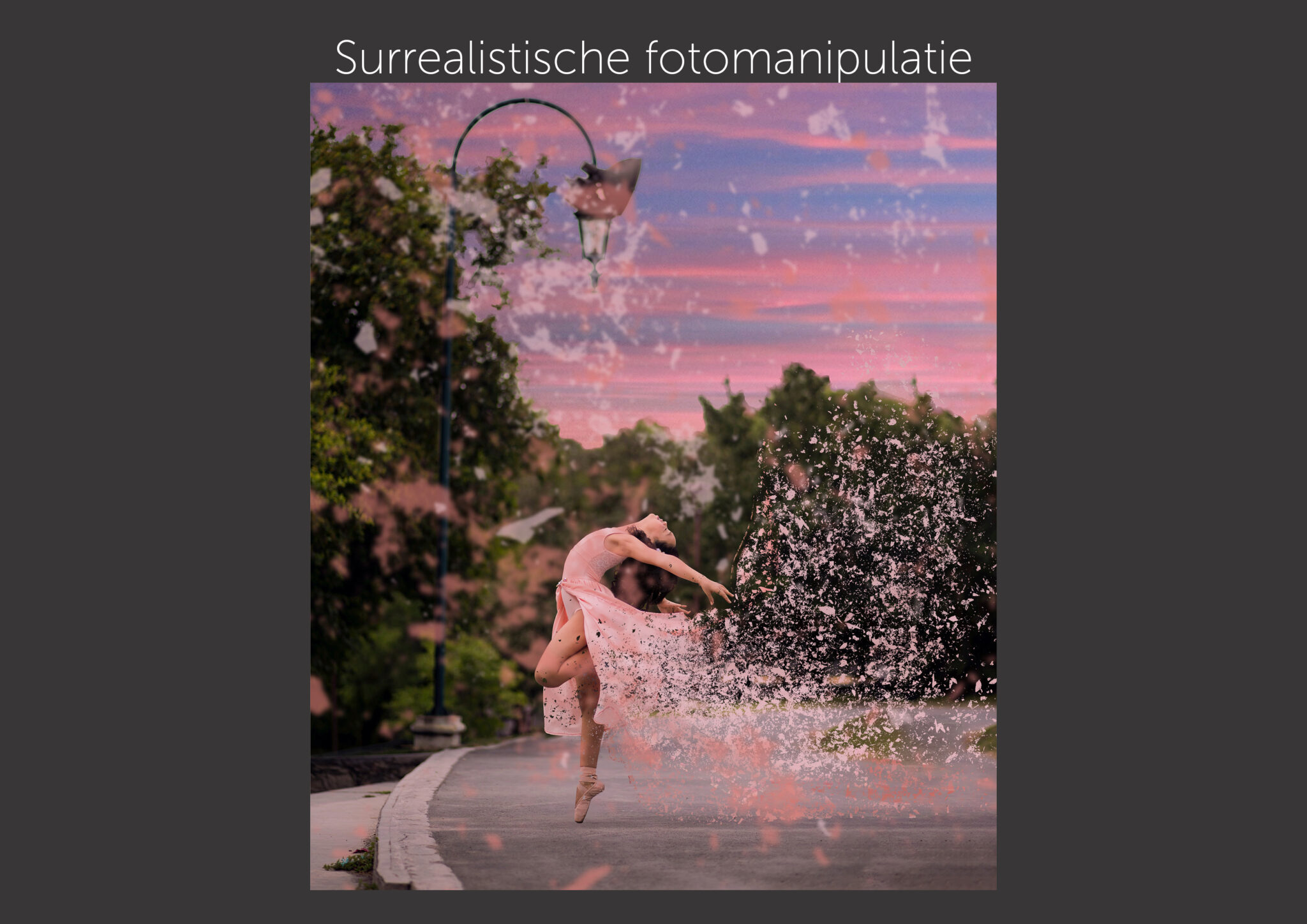 Surrealistische fotobewerking dans
